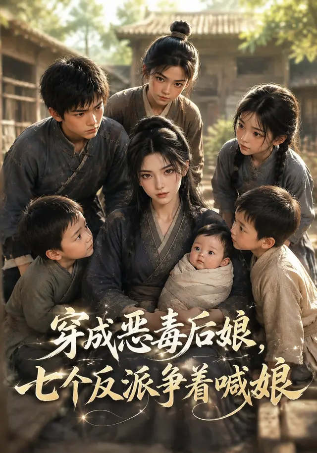 穿成恶毒后娘，七个反派争着喊娘